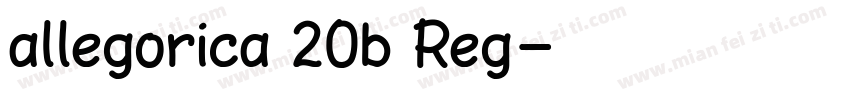 allegorica 20b Reg字体转换
